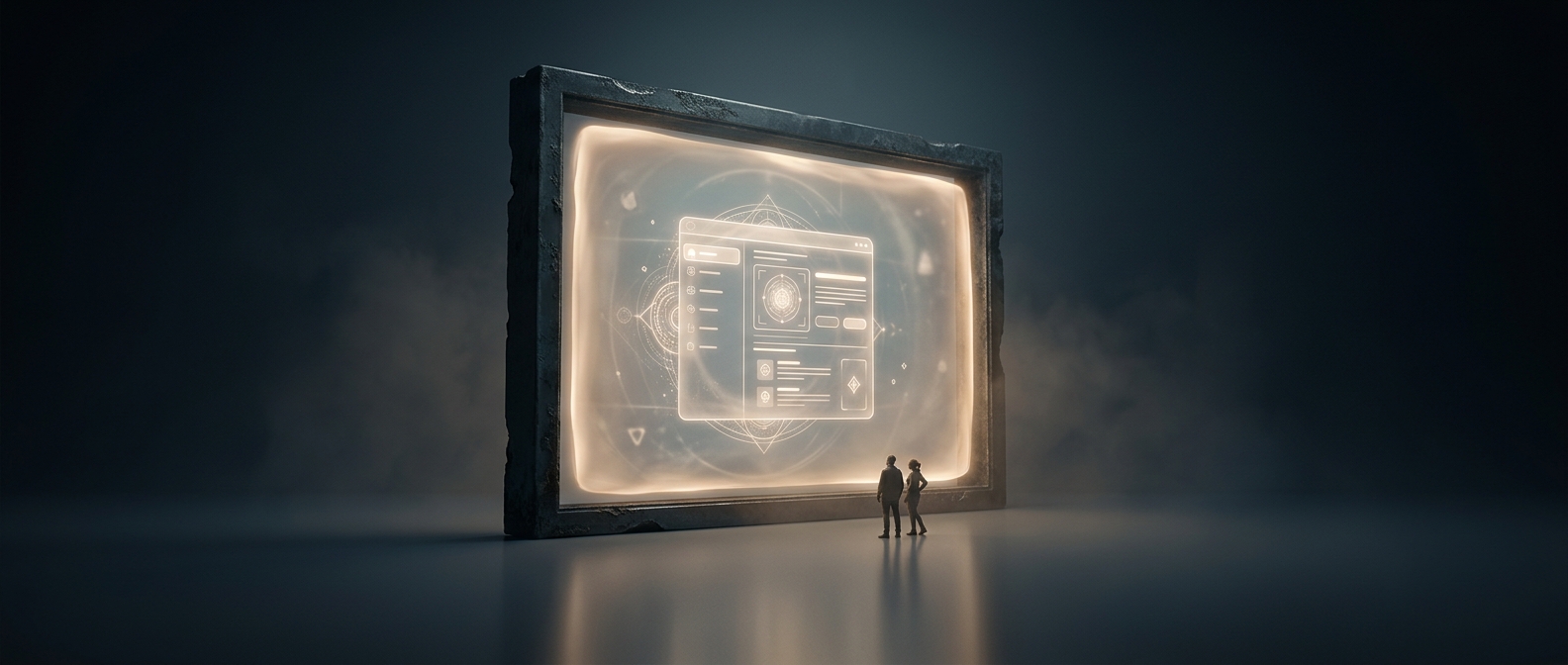 Safe zones protect digital menus from monitor bezels