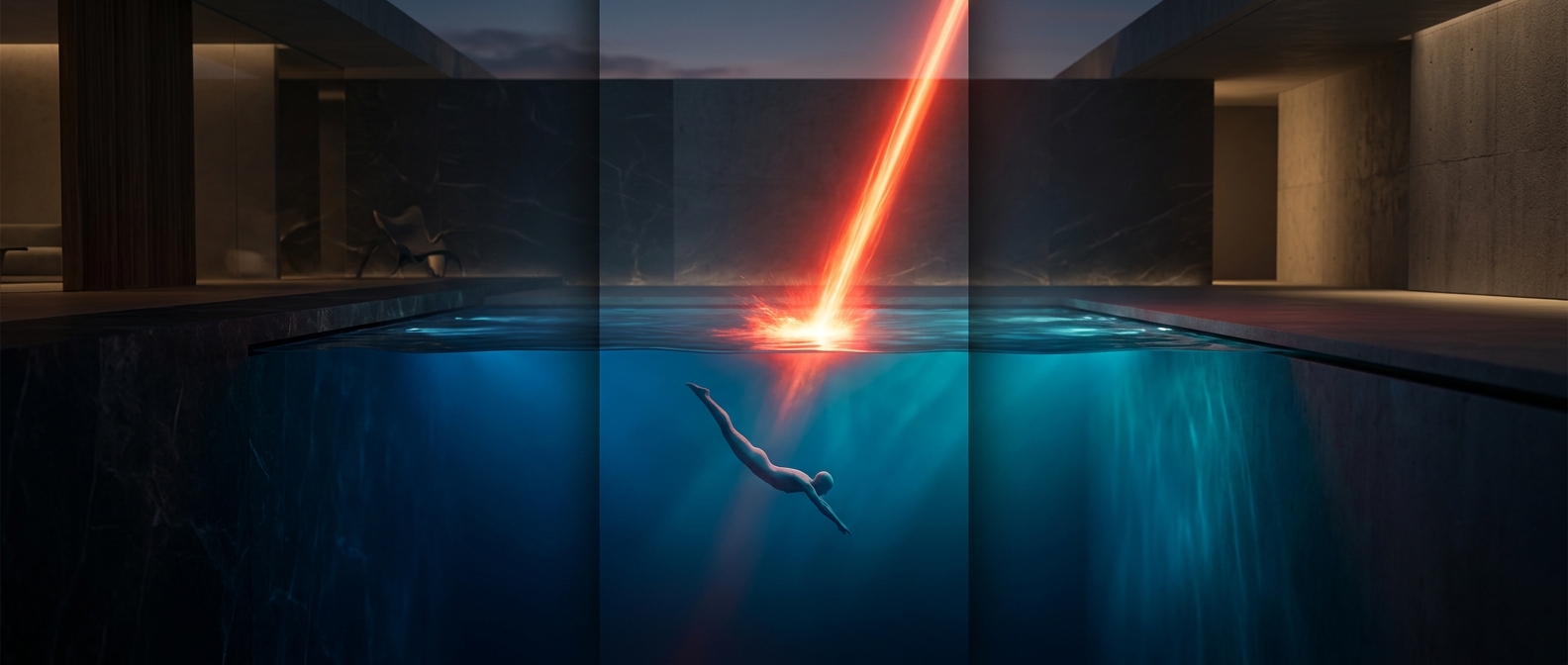 Why deep water looks blue