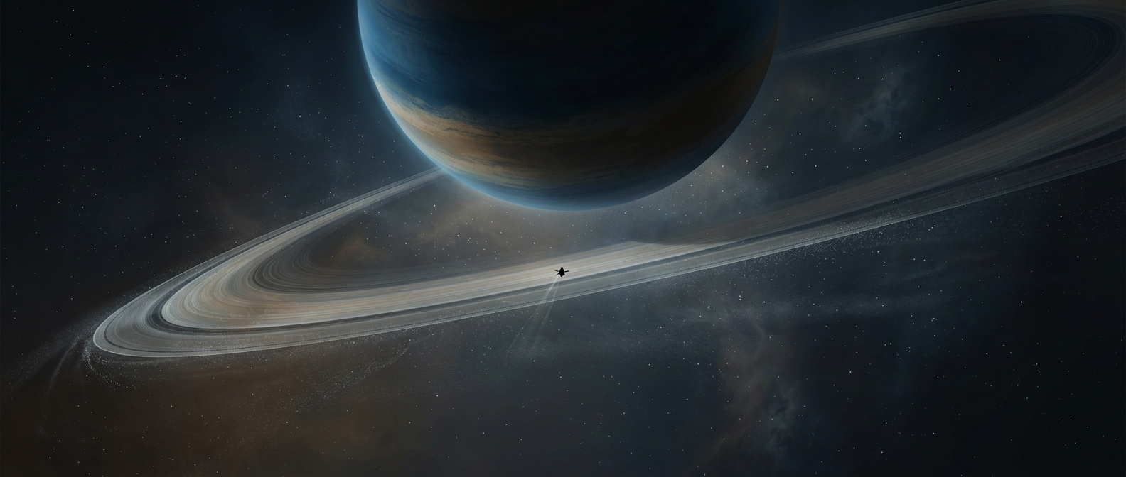 Saturn’s rings are vast—but astonishingly thin