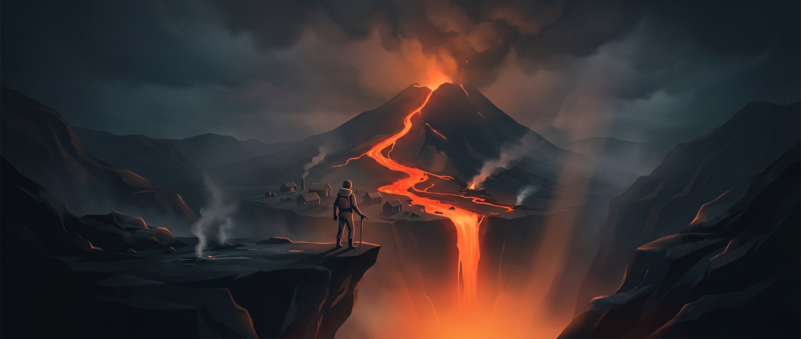 Living dangerously close to exploding magma