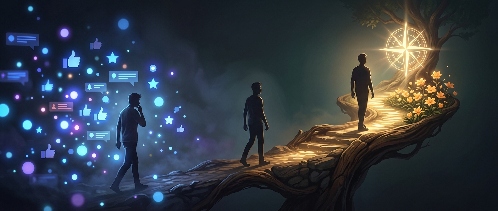 Developing highly resilient self-esteem requires an intentional massive shift away from seeking constant external validation from internet peers.