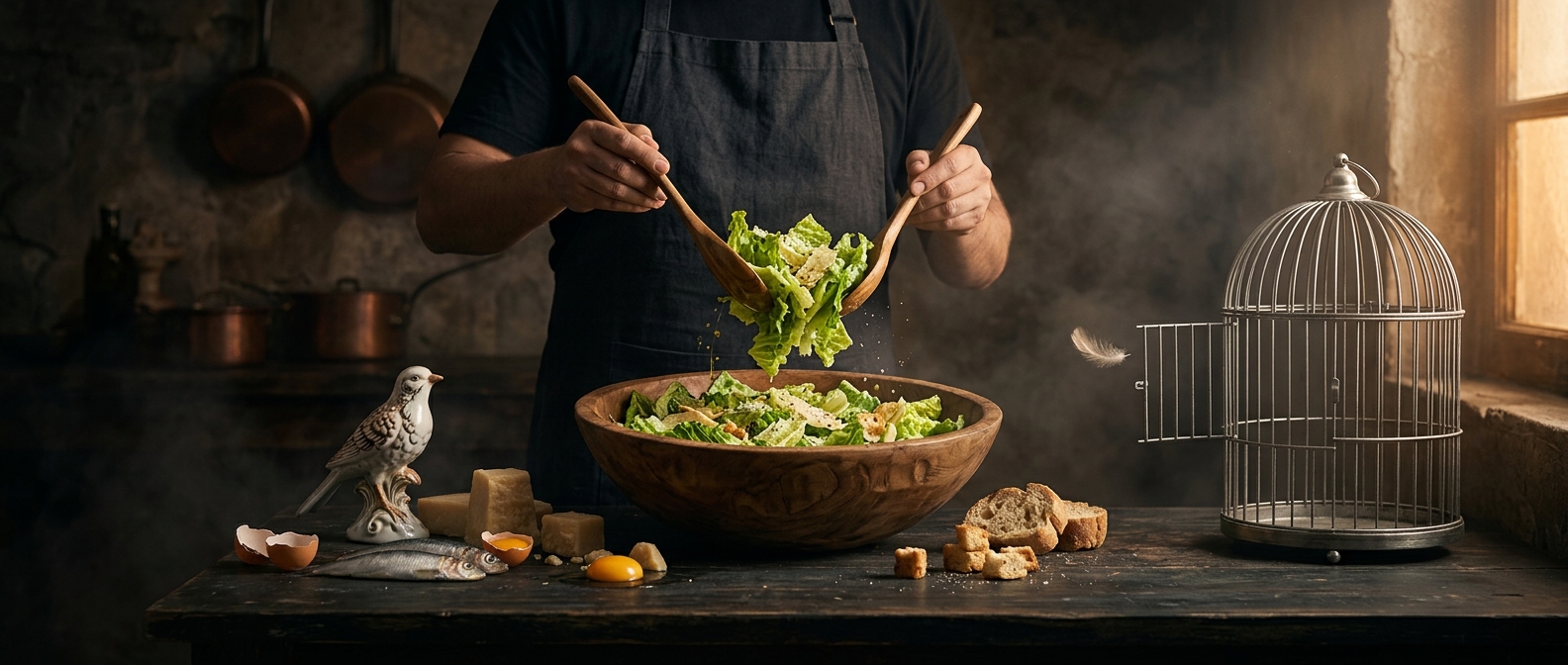 The Caesar salad that never had chicken