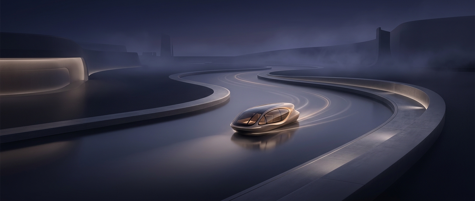 Drifting along a gentle artificial river