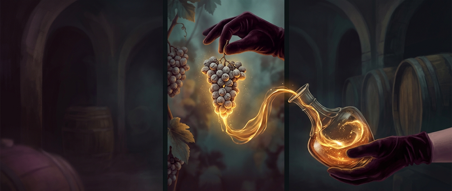 Why moldy grapes make sweet wine