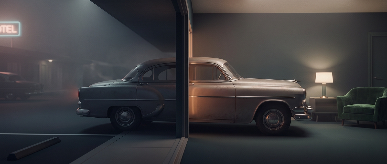 Первые мотели позволяли спать рядом с собственной машиной