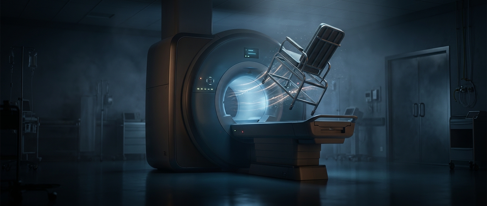 Why an oxygen tank can become a missile in an MRI room