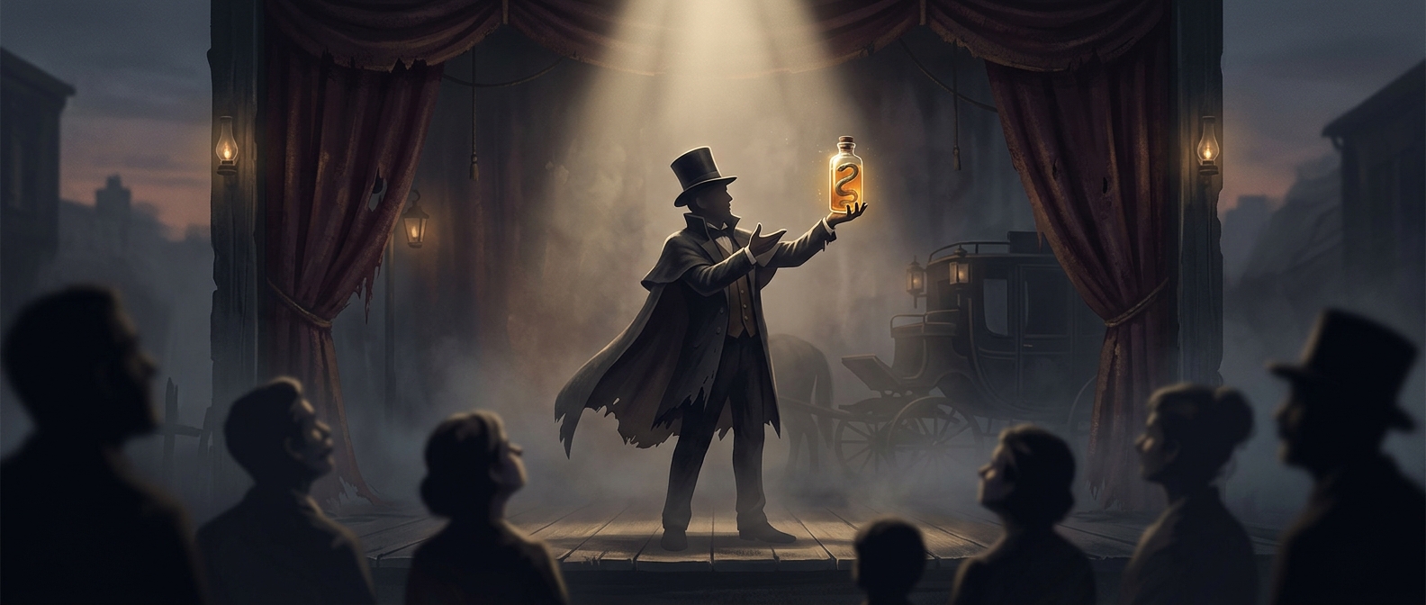 Snake oil began with traveling medicine shows
