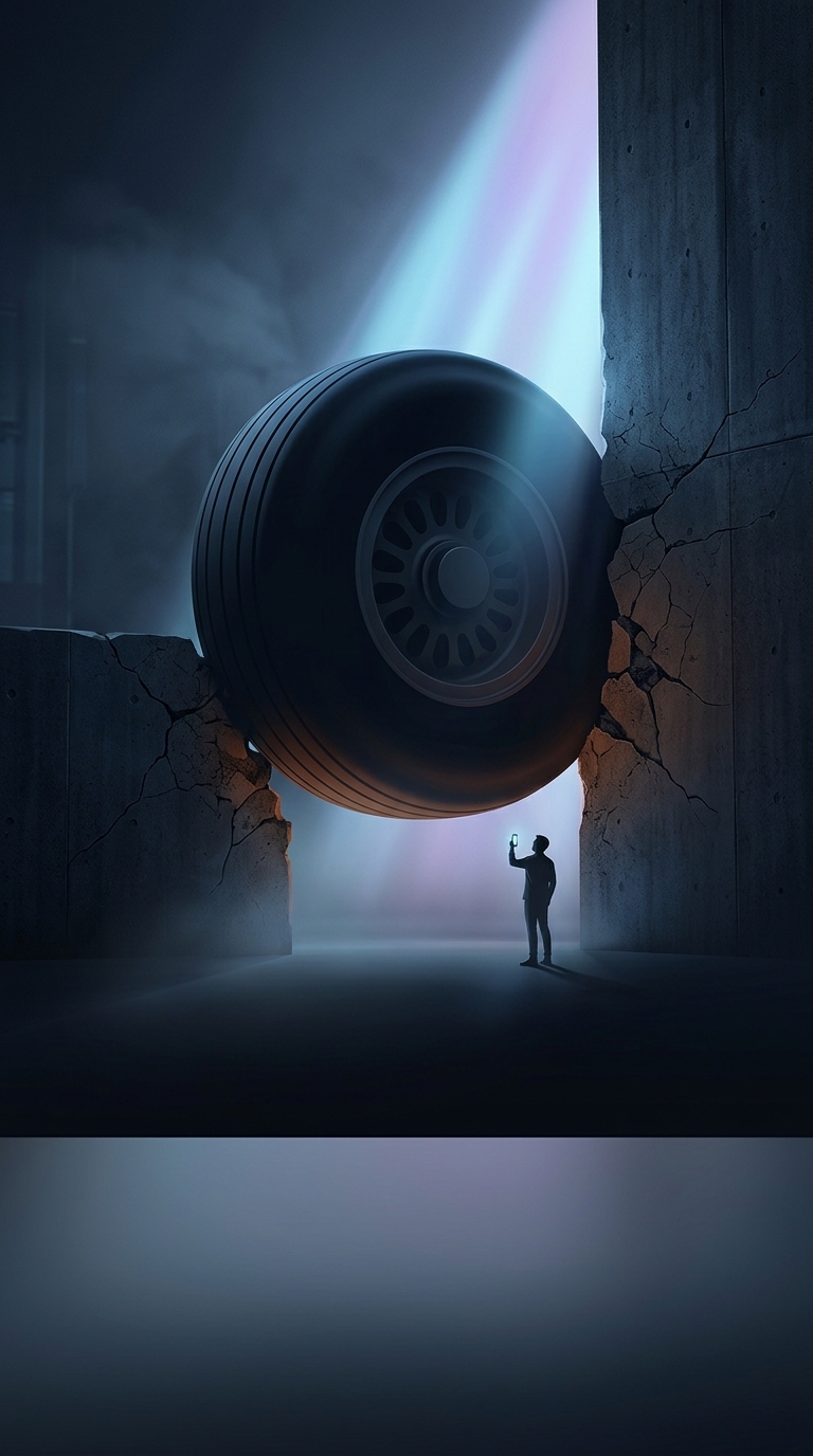 Why are the massive rubber tires on commercial aircraft virtually incapable of popping when they slam into the runway?