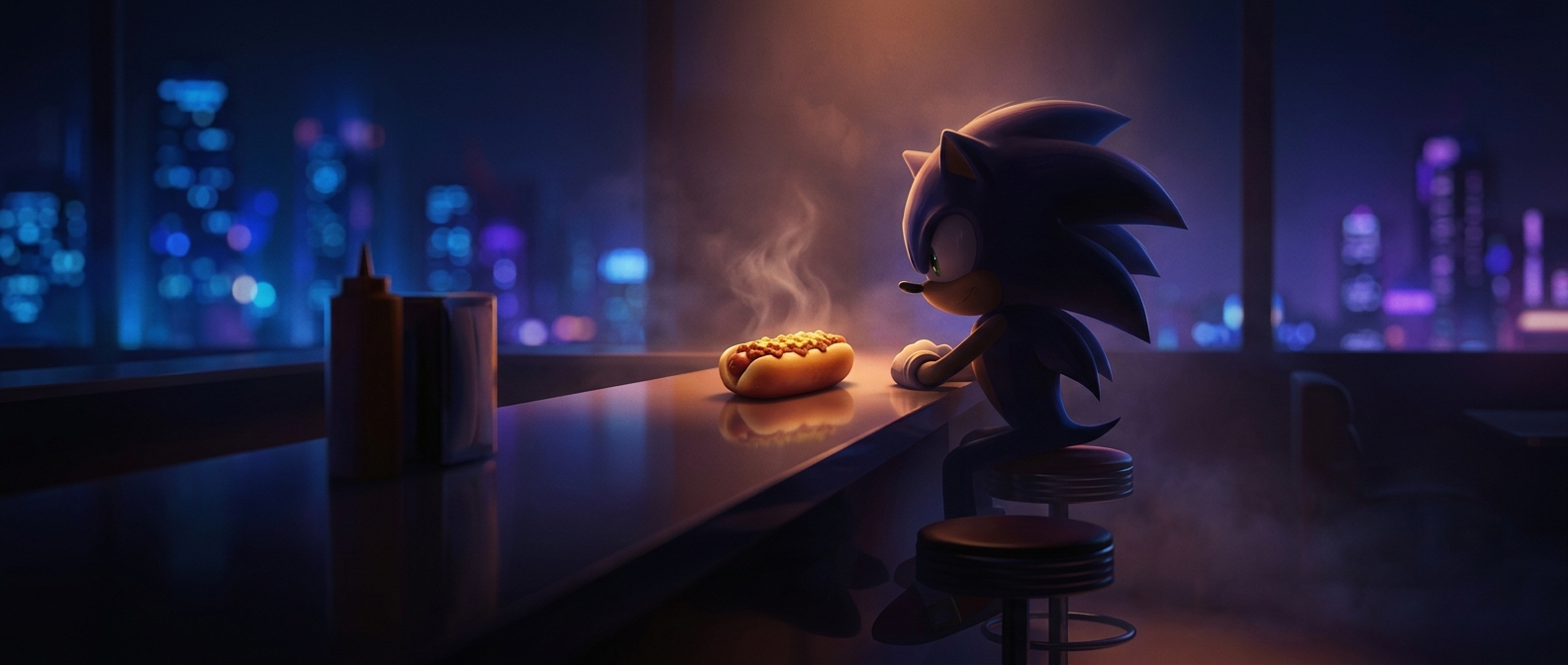 Sonic the Hedgehog's favorite meal is chili dogs