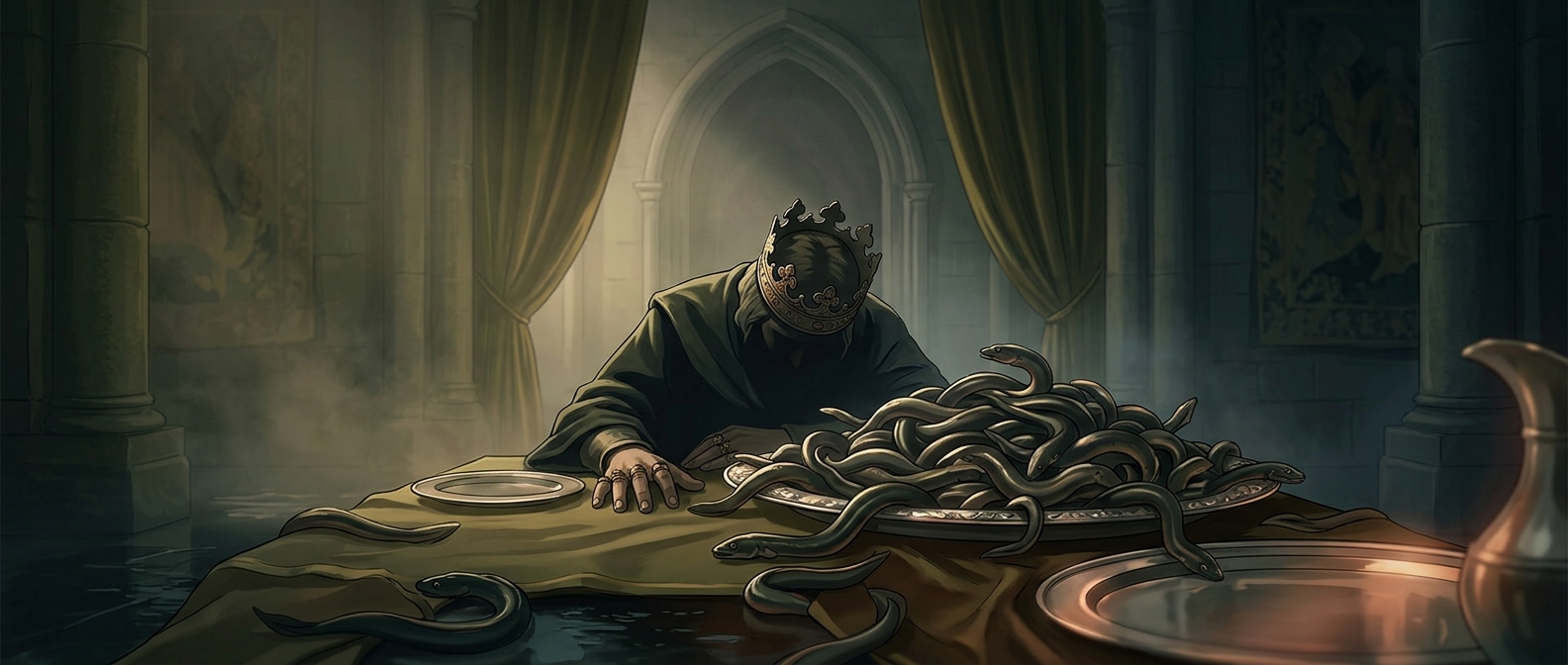 The king who ate himself to death on lampreys