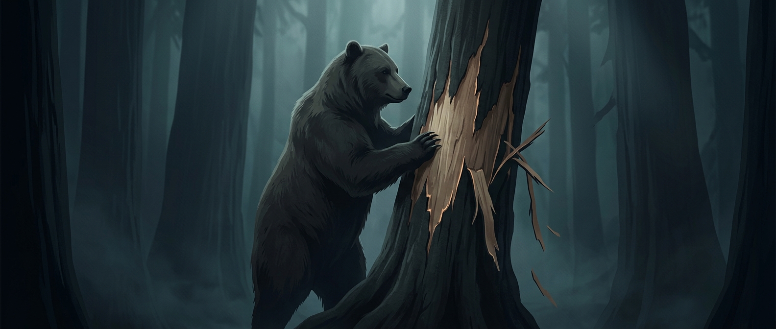 How grizzlies mark their territory