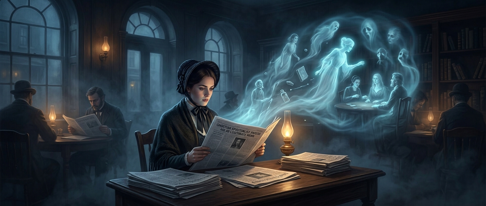 When newspapers reported séances as news
