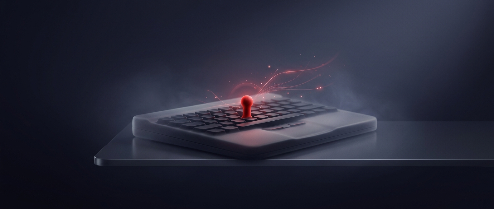 Why laptops once had a red nub between G and H