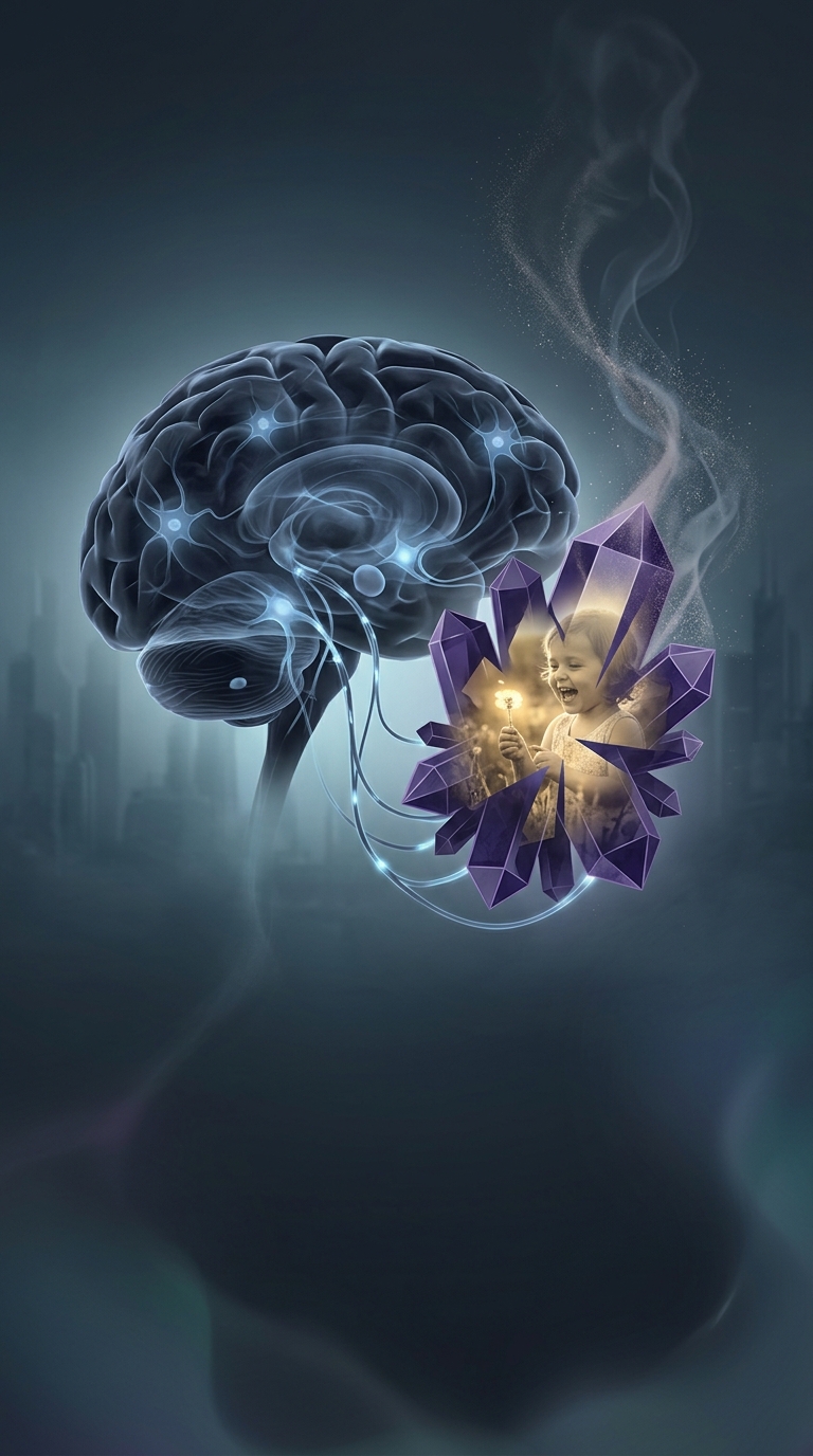 What biological shortcut causes a random passing smell to vividly teleport you back to a specific childhood memory?