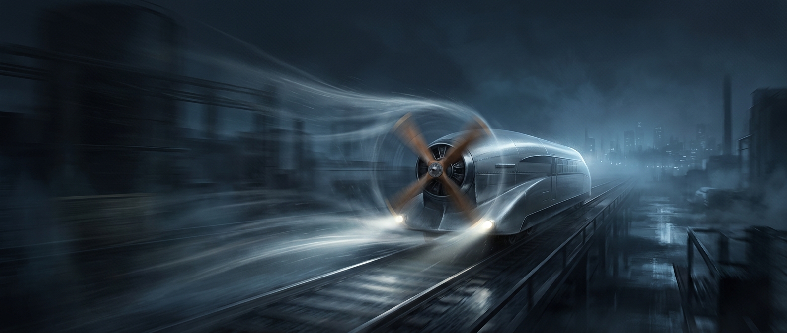 The train that raced at 143 mph with a propeller