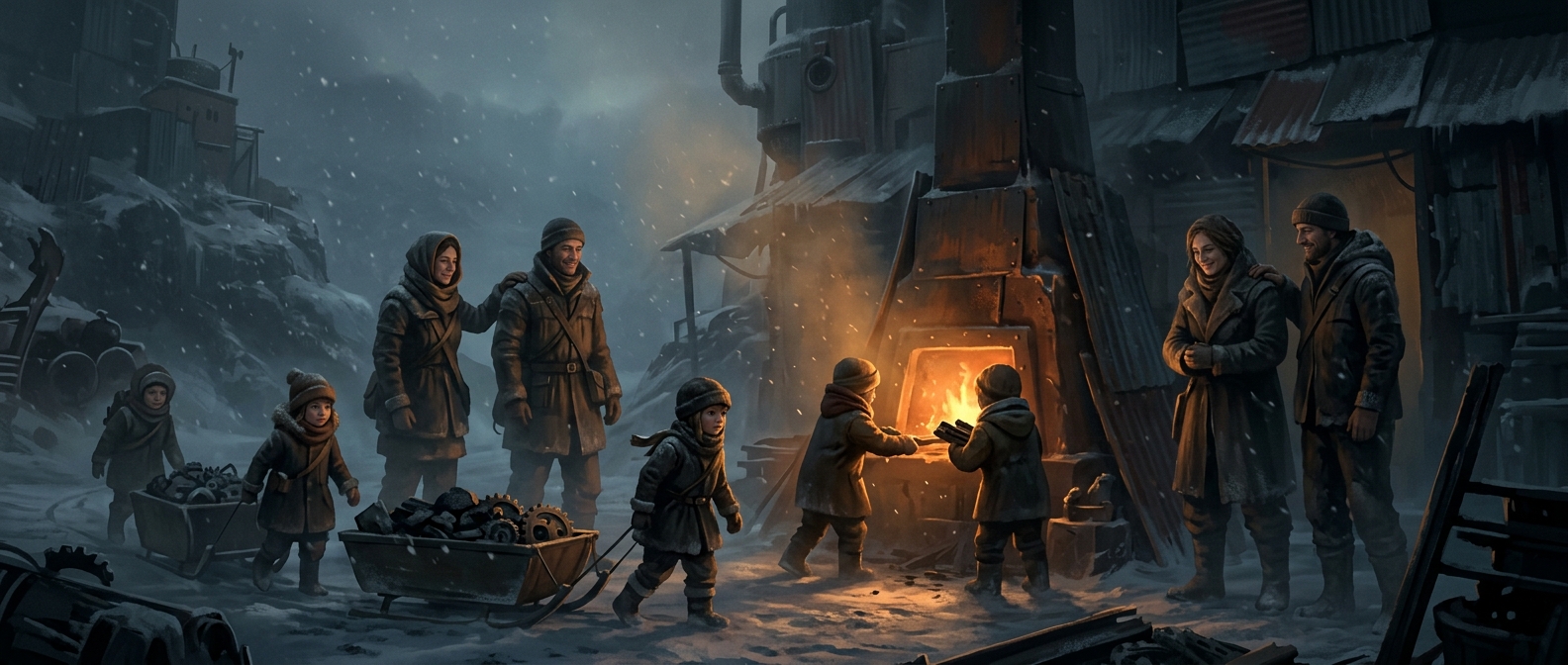 The apocalypse game where toddlers enter coal mines