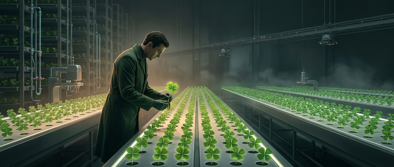 Как выращивают четырёхлистный клевер на продажу