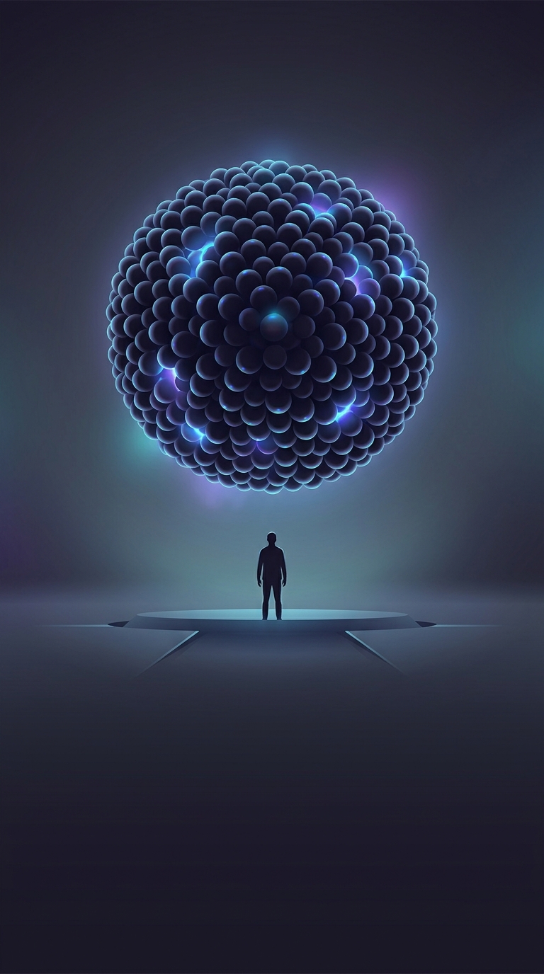 If you removed all the empty space from the atoms of every living human on Earth, how big would humanity be?