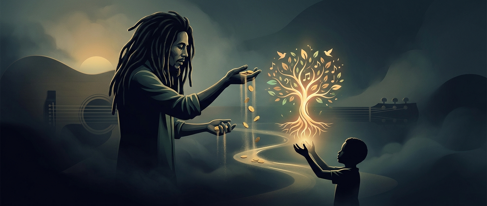 Bob Marley told his son that money cannot purchase life