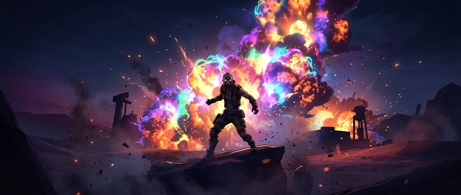 Borderlands strictly relies on fiercely chaotic explosions