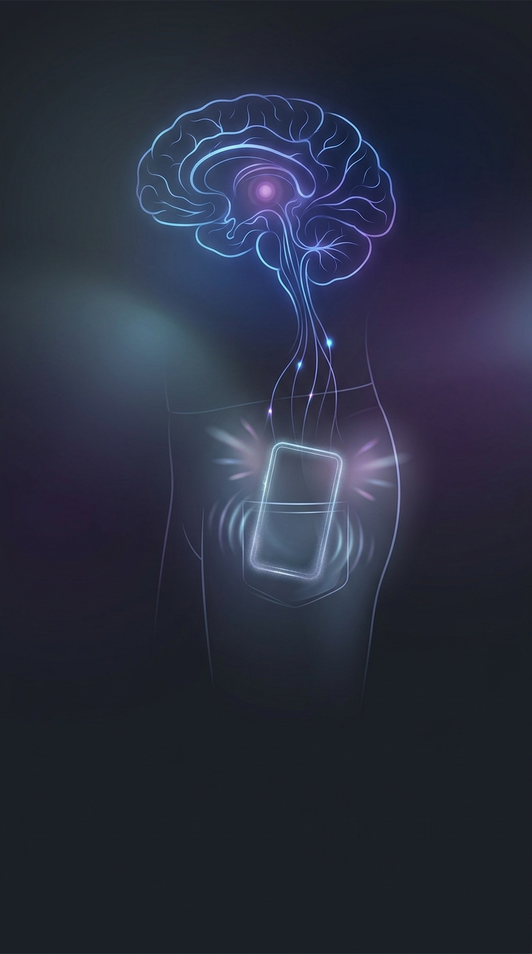 Phantom vibration syndrome is a psychological phenomenon where smartphone users hallucinate the physical sensation of their phone buzzing in their pocket when it is actually doing nothing.