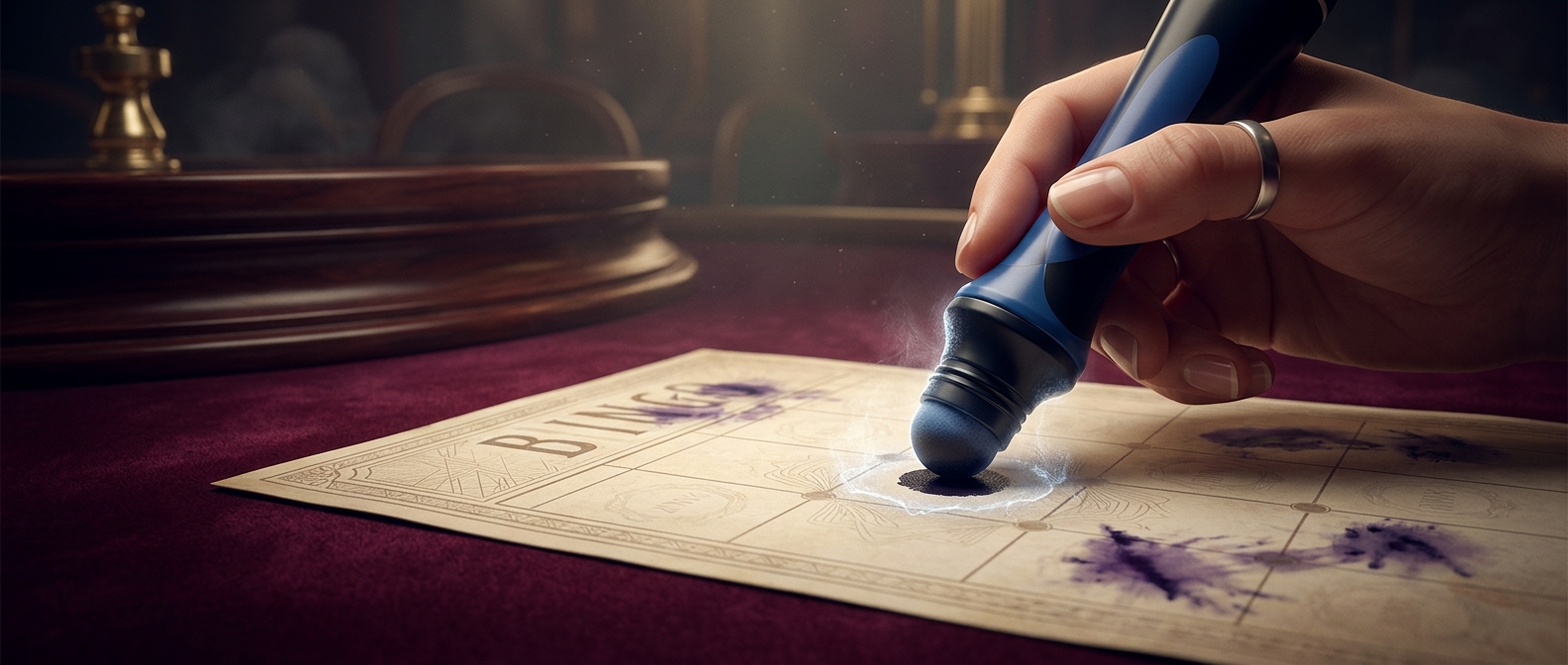 Bingo daubers use specialized ink to prevent ticket smudging