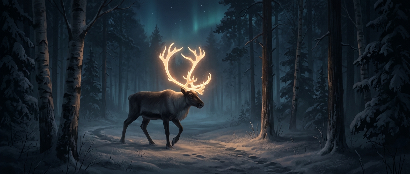 Why Finnish reindeer glow at night