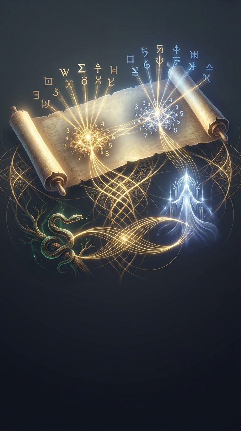 Gematria is a traditional mystical system where alphabetical letters are assigned numerical values, allowing practitioners to find hidden connections between words that happen to add up to the exact same number.