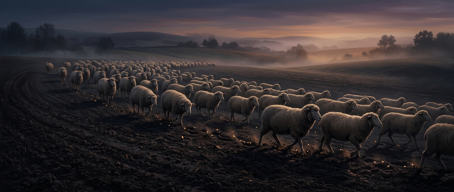 Sheep can plant seeds with their hooves
