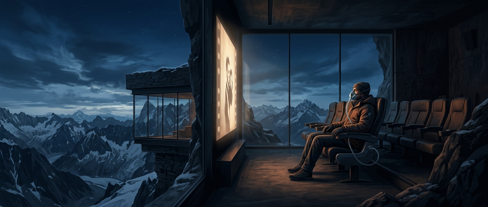The cinema sitting 4,000 meters above sea level