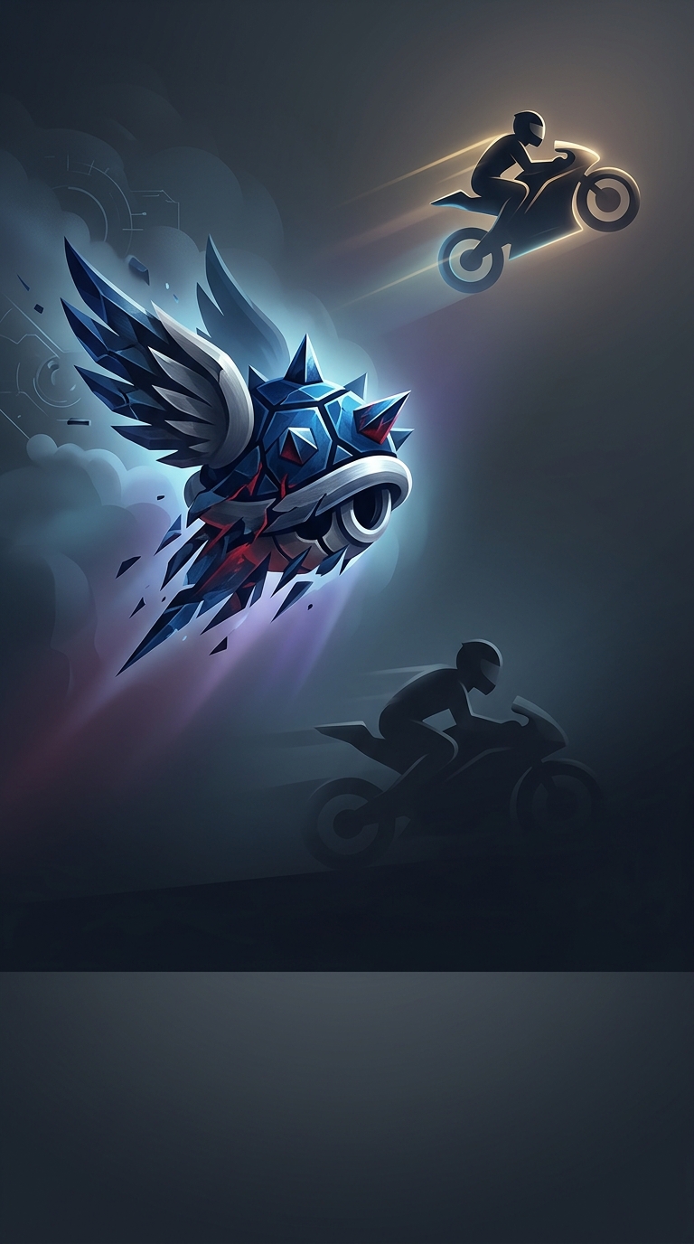 Mario Kart developers explicitly invented the infamous Blue Shell as a brutal equalizing force to ruthlessly punish whichever player possessed the audacity to maintain a solid lead.