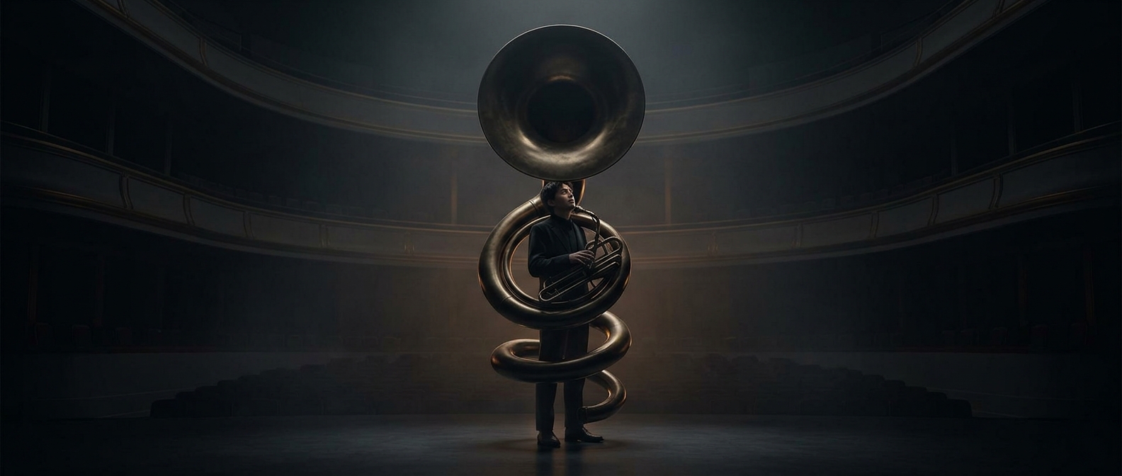 The giant tuba designed to wrap around you