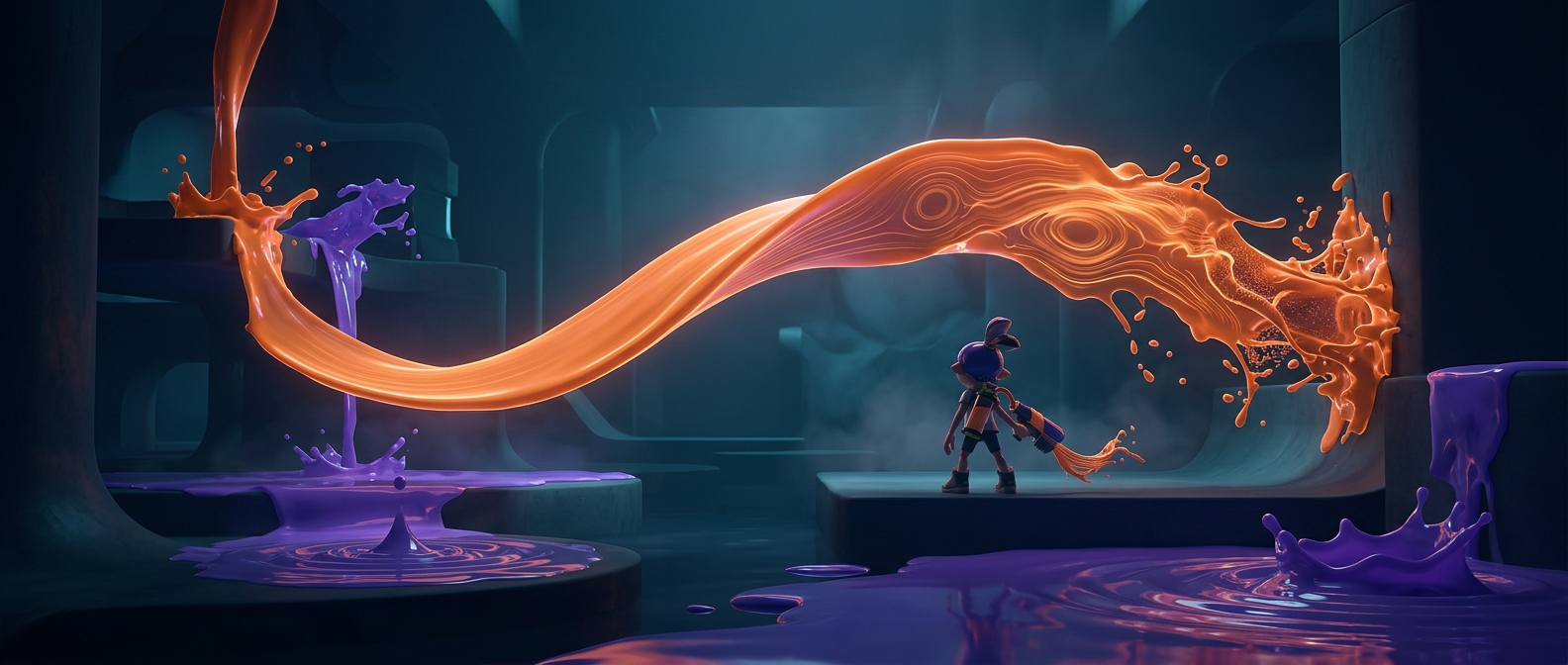 В Splatoon чернила имеют настоящую глубину