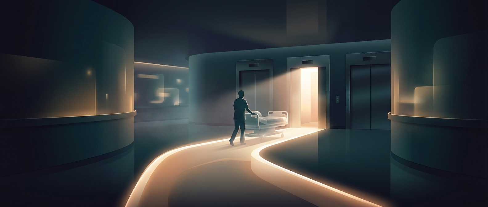 Hospital elevators have a hidden emergency override