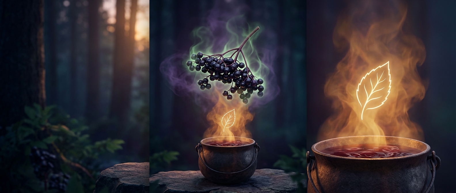 Never eat elderberries straight from the bush