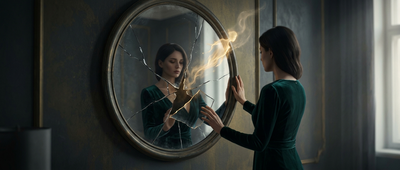 Breaking mirrors shatters a fraction of vitality