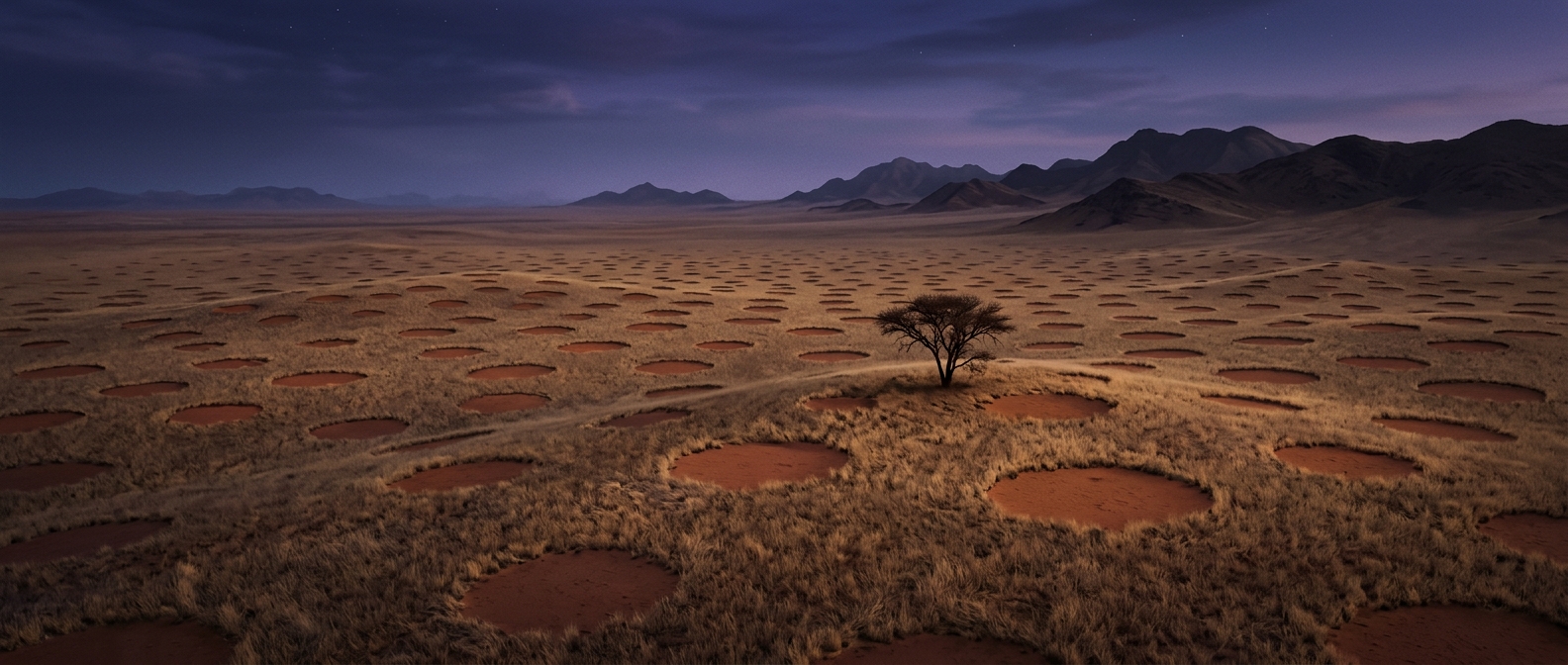 Why Namibia's grasslands are dotted with bare circles