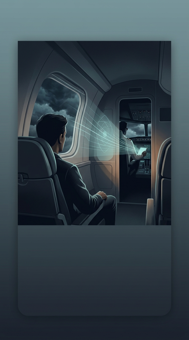 What fascinating psychological trick do pilots use to make severe flight turbulence feel significantly less terrifying?
