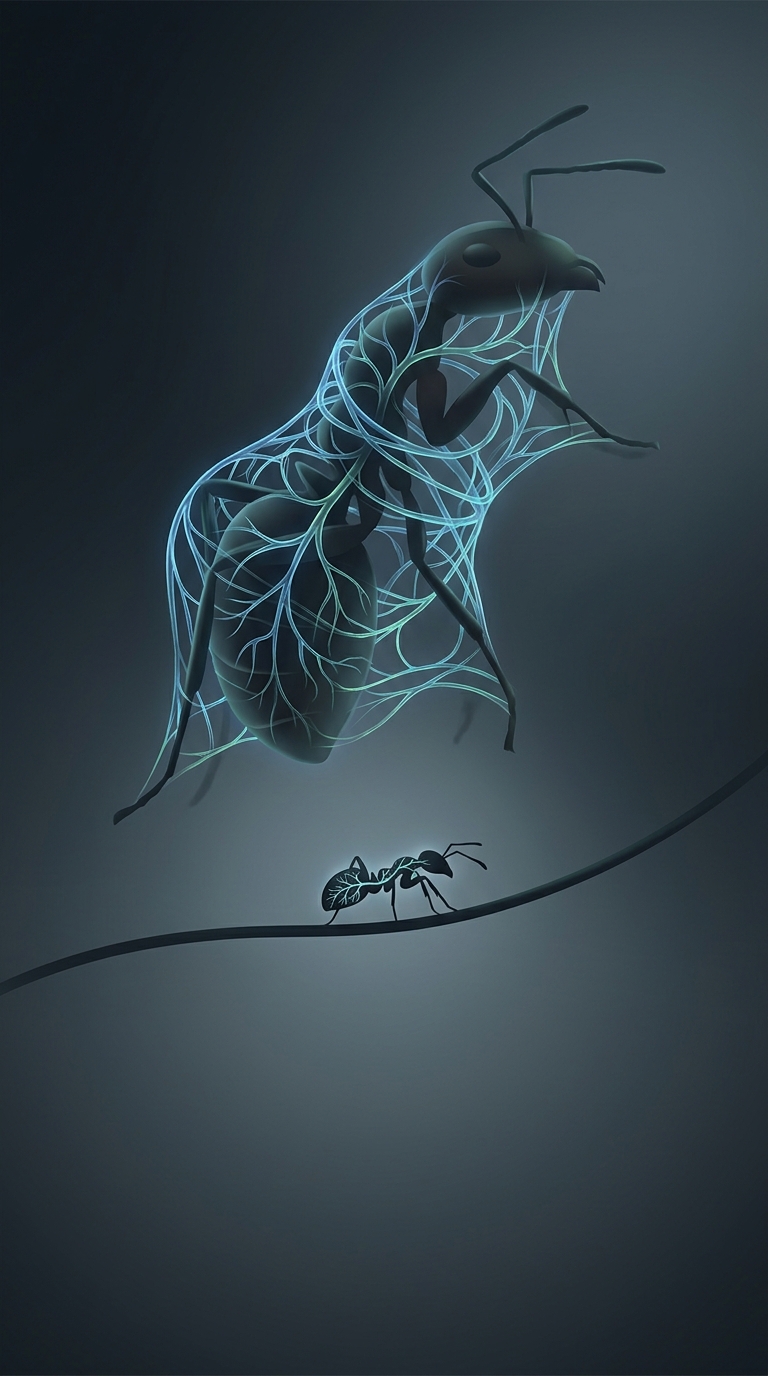 Ants do not have lungs and instead breathe through a network of tiny tubes called tracheae that distribute oxygen directly to their cells via spiracles on the sides of their bodies.