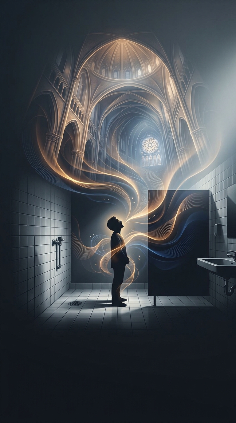 Bungie composers literally recorded themselves singing in a bathroom to create the iconic Gregorian monk chant that plays over the main menu screen of the original Halo game.