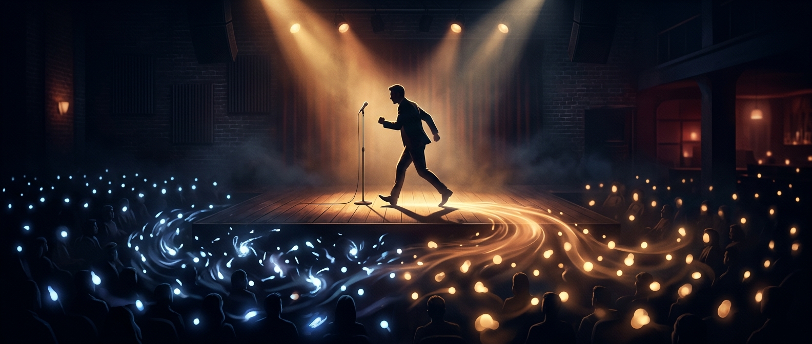 Why stand-up comedians pace the stage