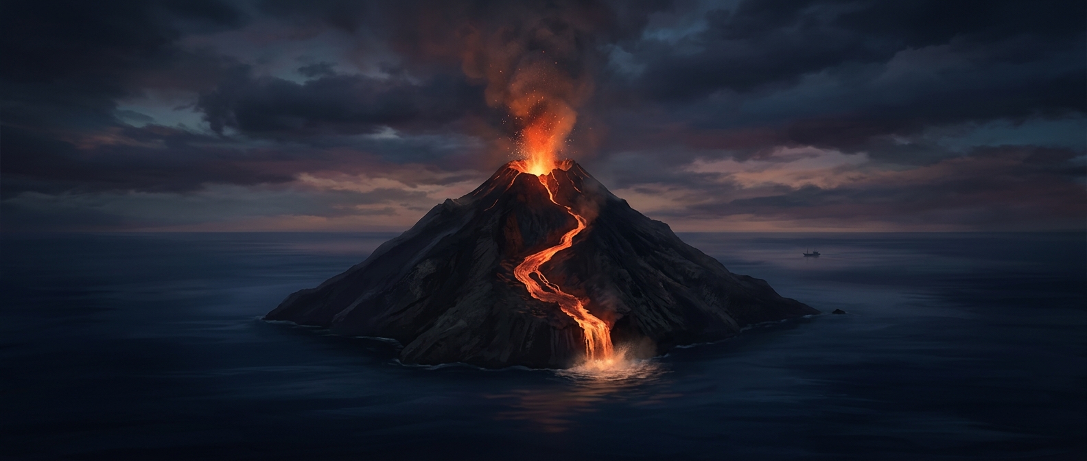 The volcano that has erupted for 2,000 years