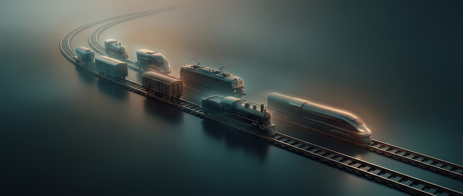 Rolling stock means anything on rail tracks