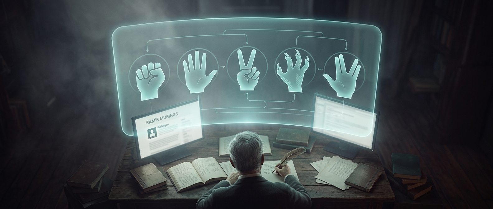 The blogger who added Lizard and Spock to Rock Paper Scissors