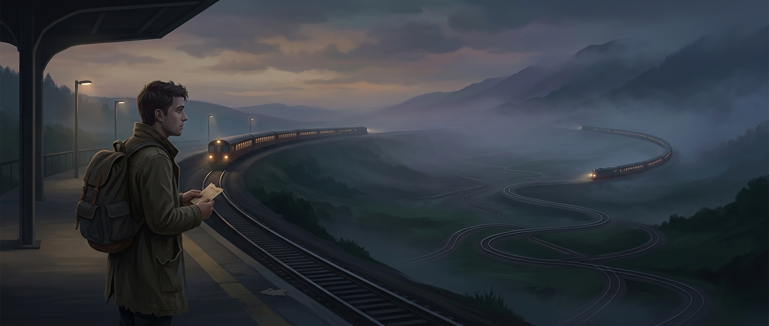 Boarding wrong trains provides unexpected lengthy detours