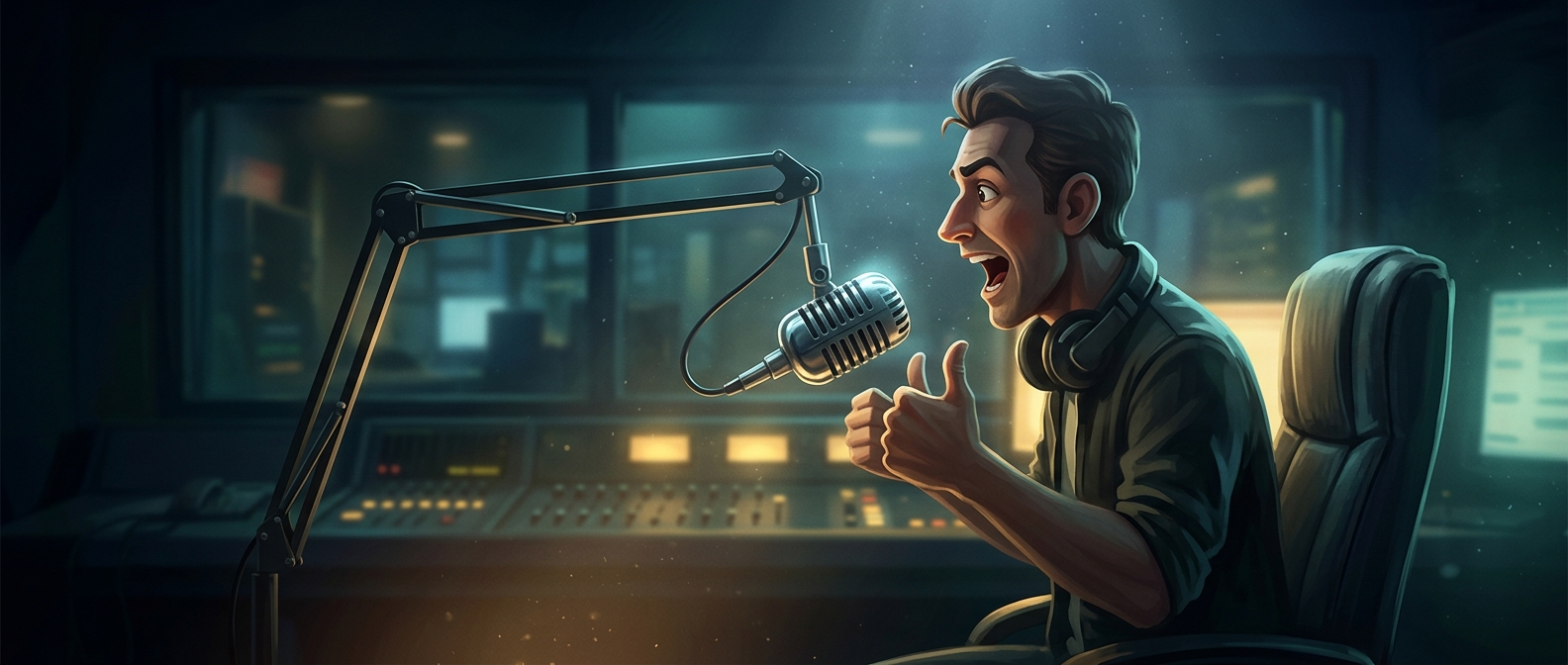 Radio hosts deploy fake enthusiasm