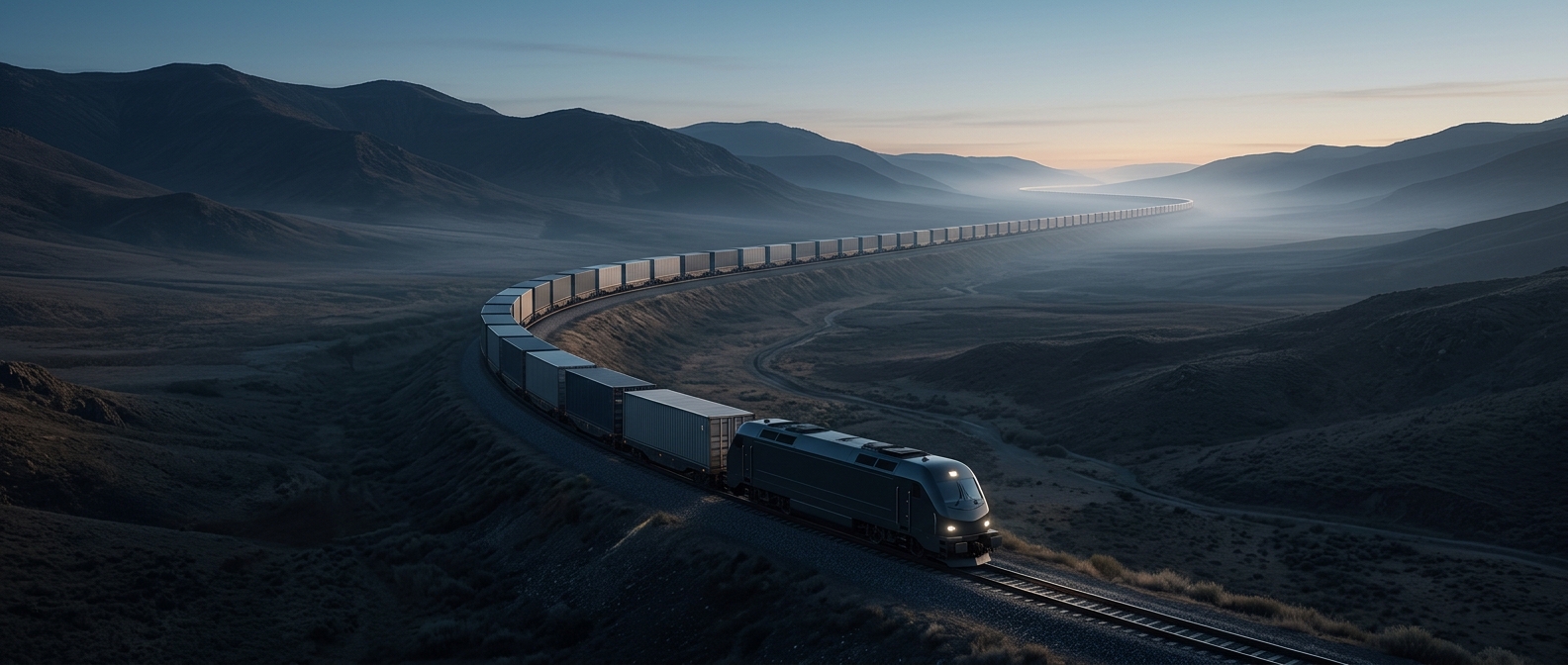 Some freight trains stretch for more than two miles