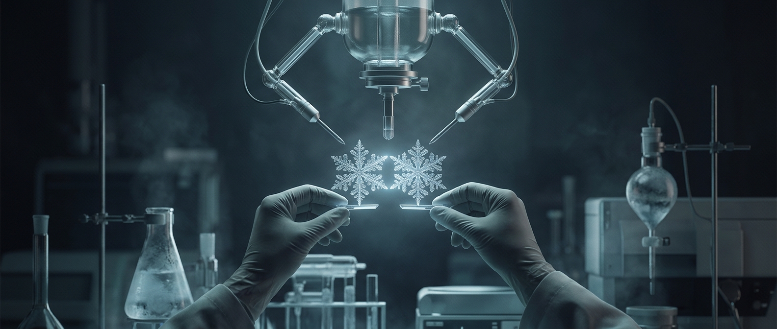 Scientists have made identical snowflakes