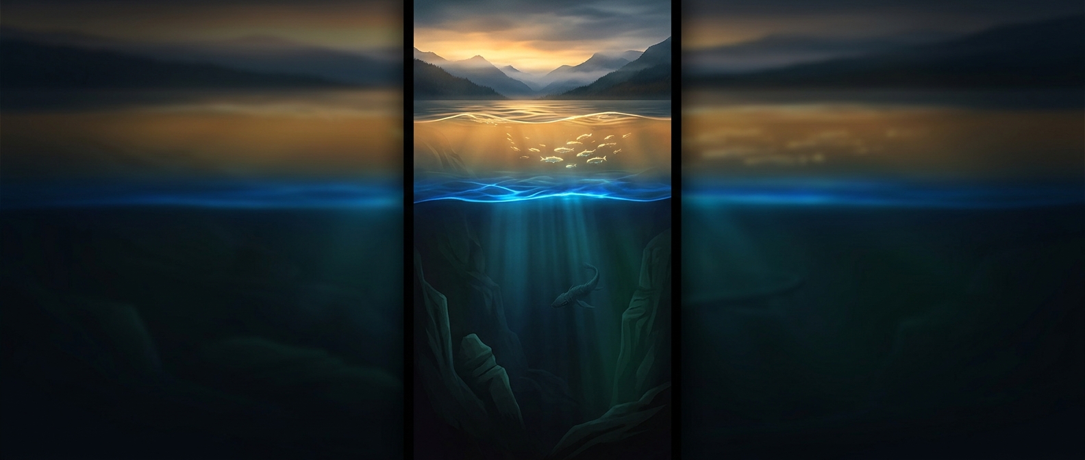 Thermal stratification prevents deep lake water from mixing