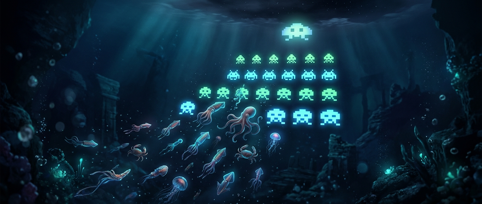 Откуда у пришельцев Space Invaders морские формы